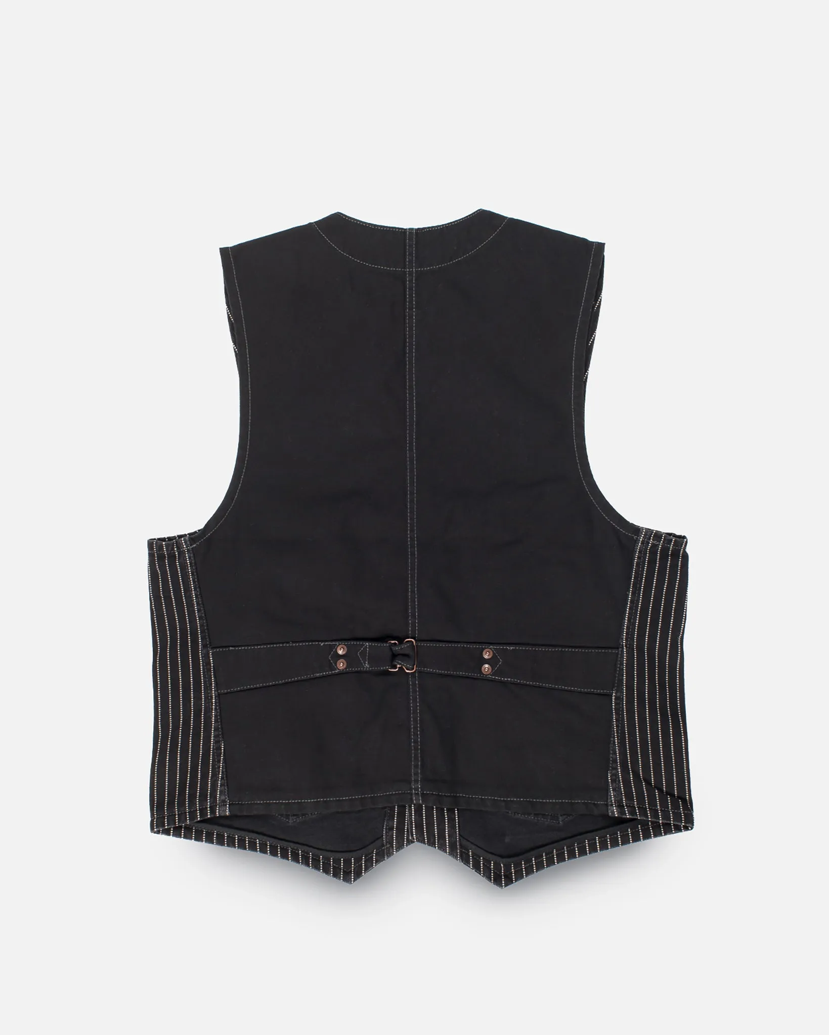 12oz Wabash/Duck Work Vest - Black/Black