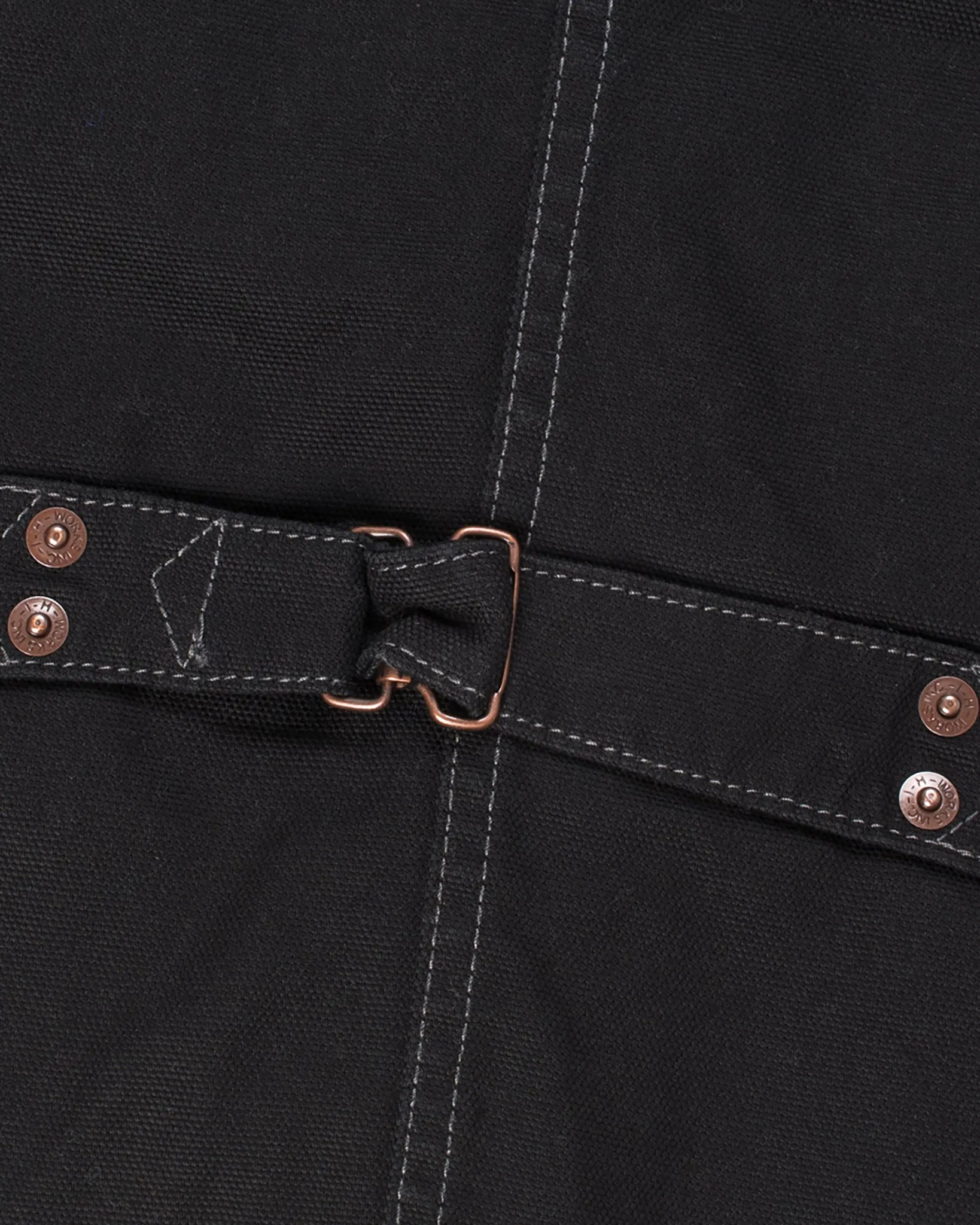 12oz Wabash/Duck Work Vest - Black/Black