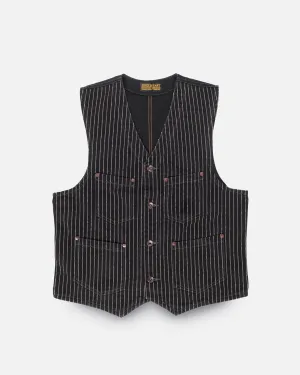 12oz Wabash/Duck Work Vest - Black/Black