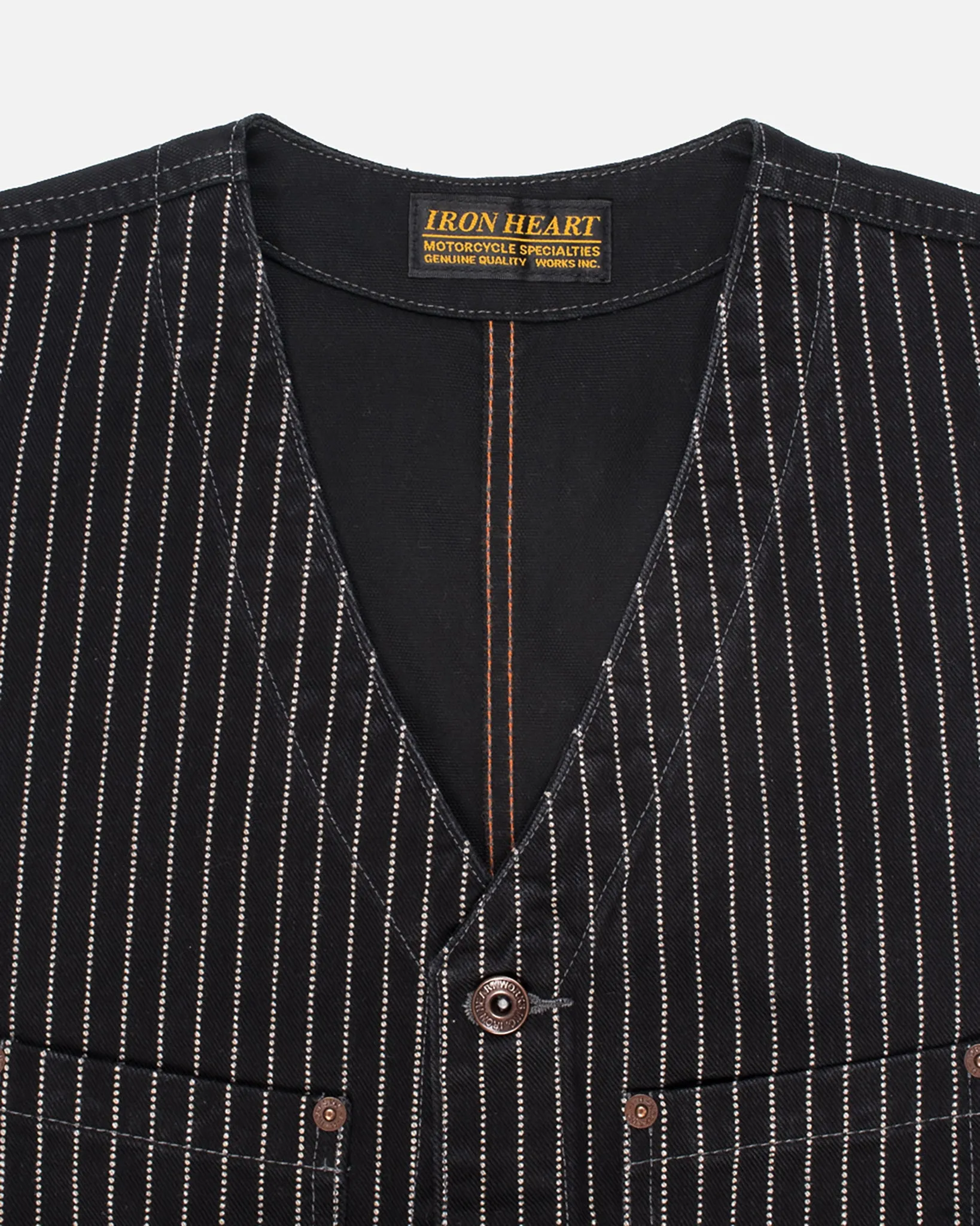 12oz Wabash/Duck Work Vest - Black/Black