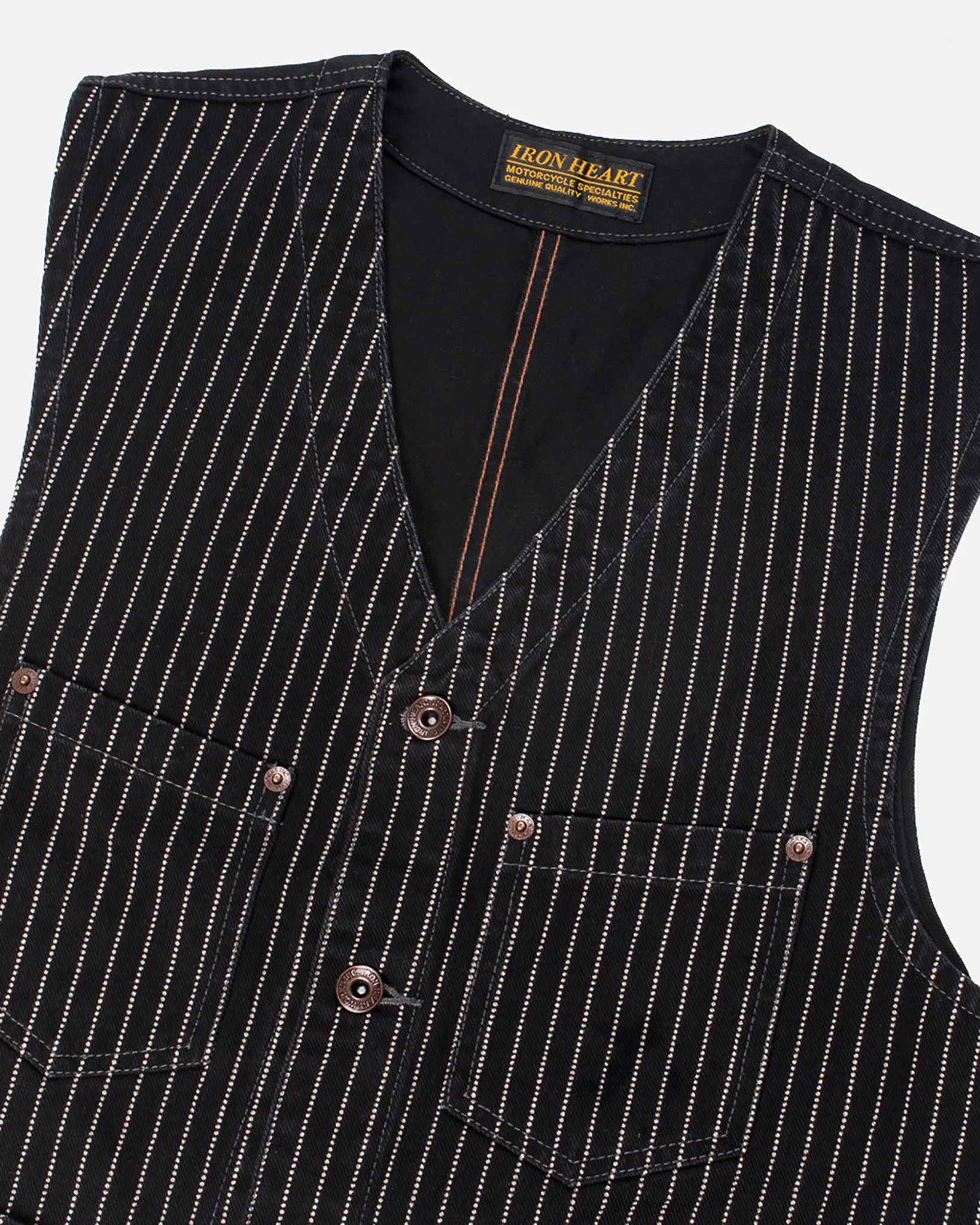 12oz Wabash/Duck Work Vest - Black/Black