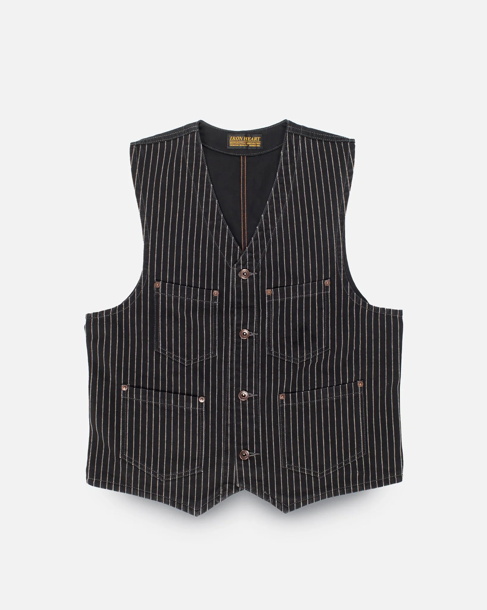 12oz Wabash/Duck Work Vest - Black/Black