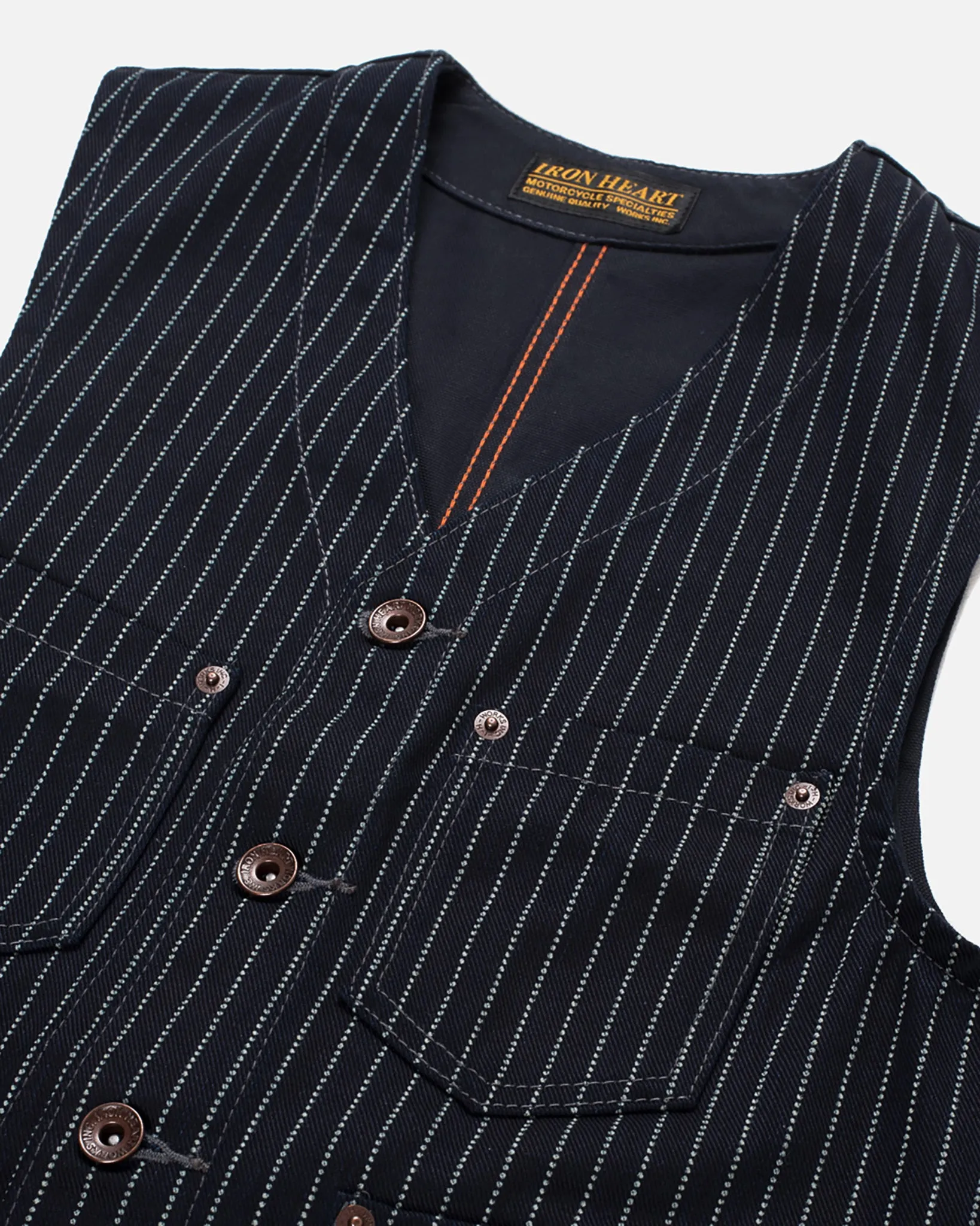 12oz Wabash/Duck Work Vest - Indigo/Navy