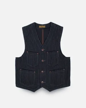 12oz Wabash/Duck Work Vest - Indigo/Navy