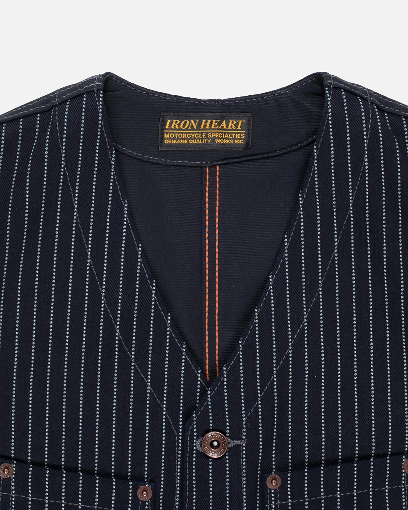 12oz Wabash/Duck Work Vest - Indigo/Navy