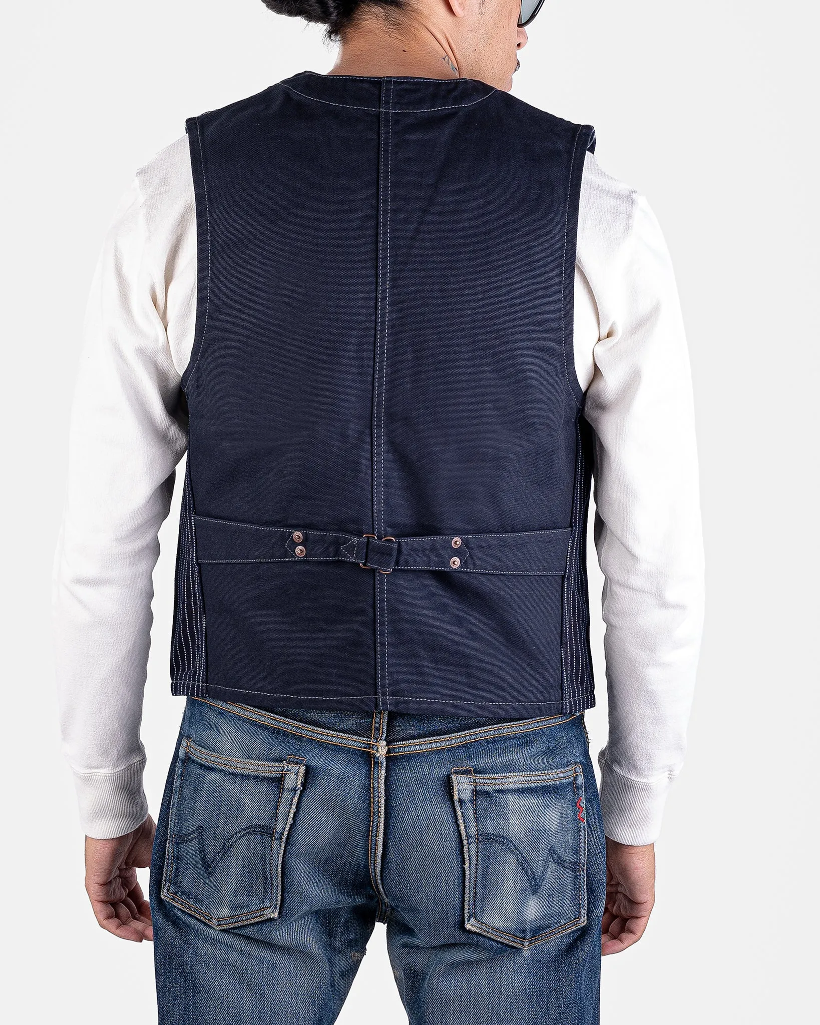 12oz Wabash/Duck Work Vest - Indigo/Navy