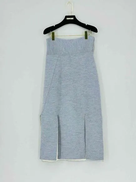 3.1 PHILLIP LIM Car wash skirt Grey Midi Skirt Medium