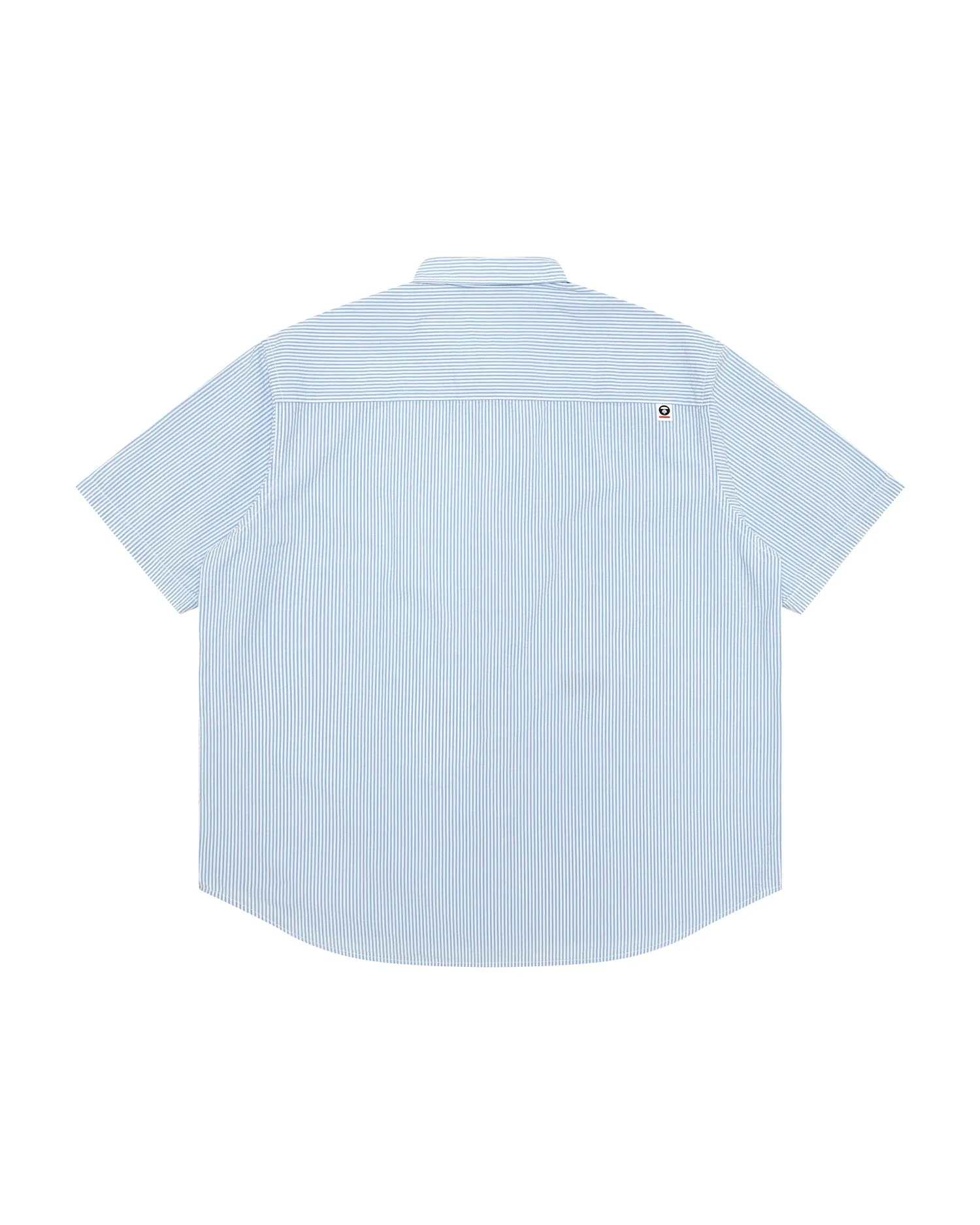 AAPENOW moonface logo stripe short sleeve shirt