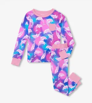 Airbrush Dolphins Bamboo Pajama Set