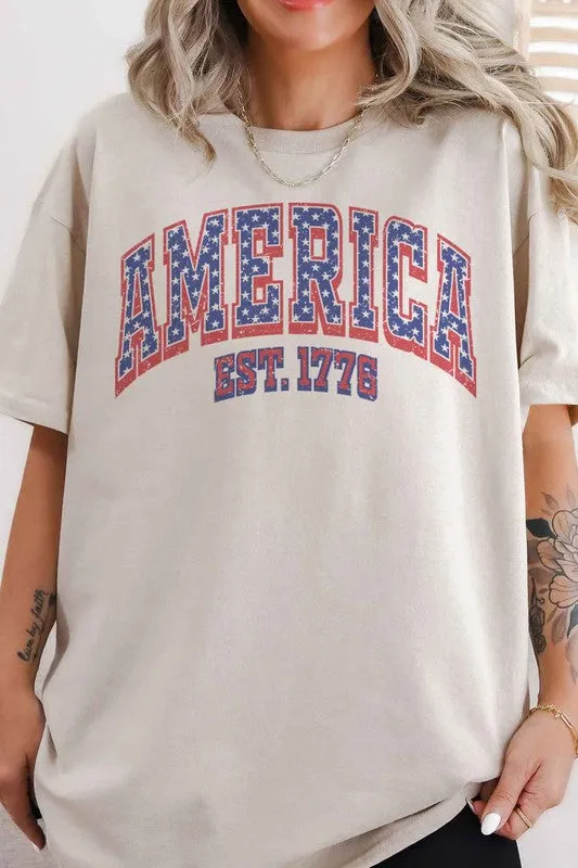 AMERICA OVERSIZED GRAPHIC TEE