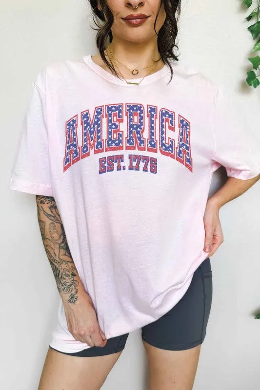 AMERICA OVERSIZED GRAPHIC TEE