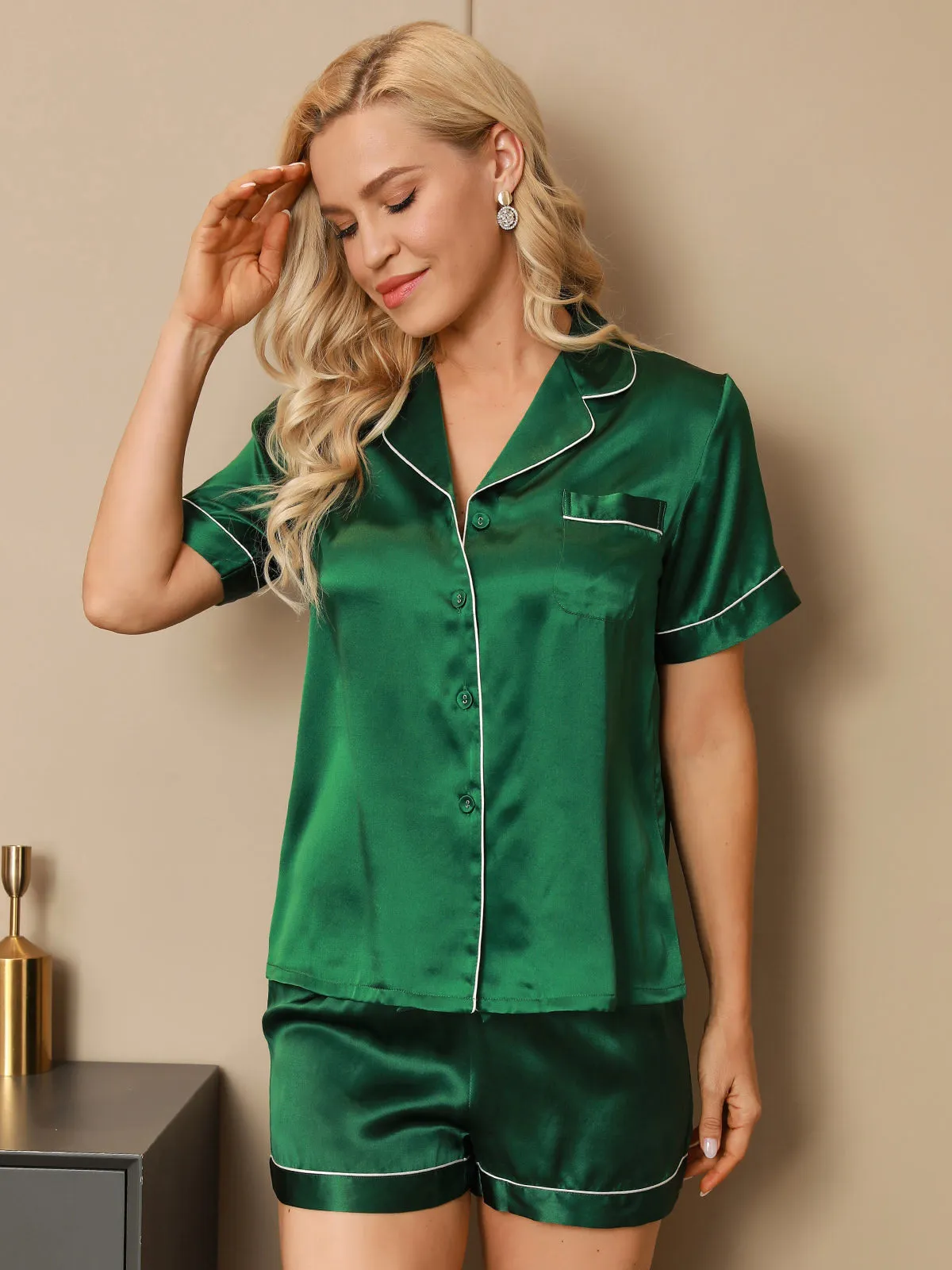 Anastasie - Elegant Night Comfort Woman's Pajamas Short Set