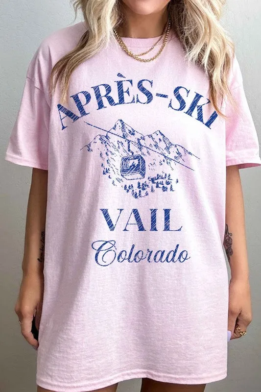APRES SKI VAIL COLORADO OVERSIZED TEE