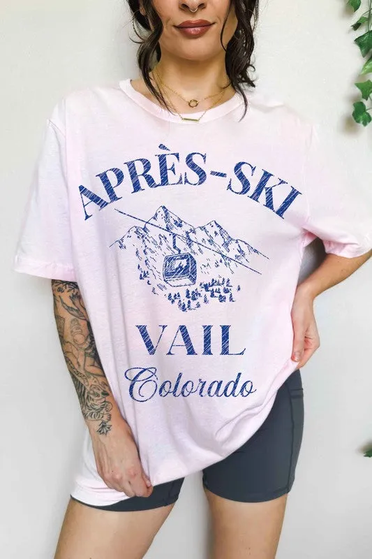 APRES SKI VAIL COLORADO OVERSIZED TEE