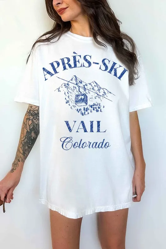APRES SKI VAIL COLORADO OVERSIZED TEE