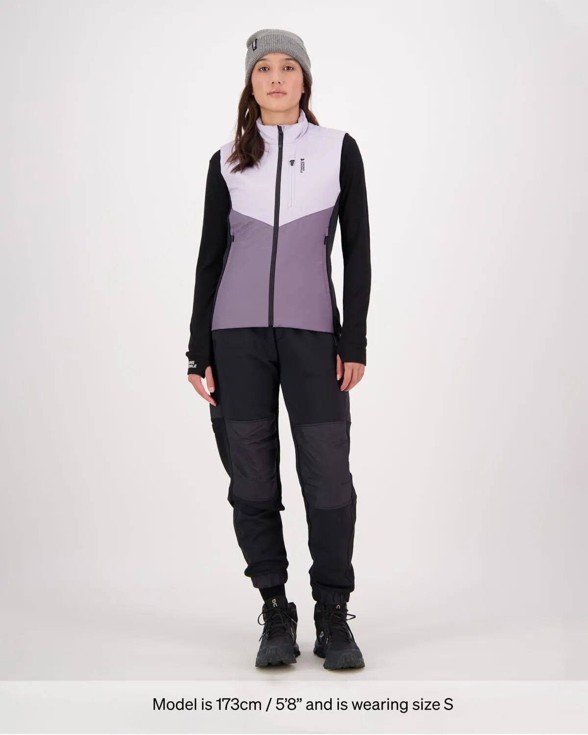 Arete Merino Insulated Vest - Thistle Cloud