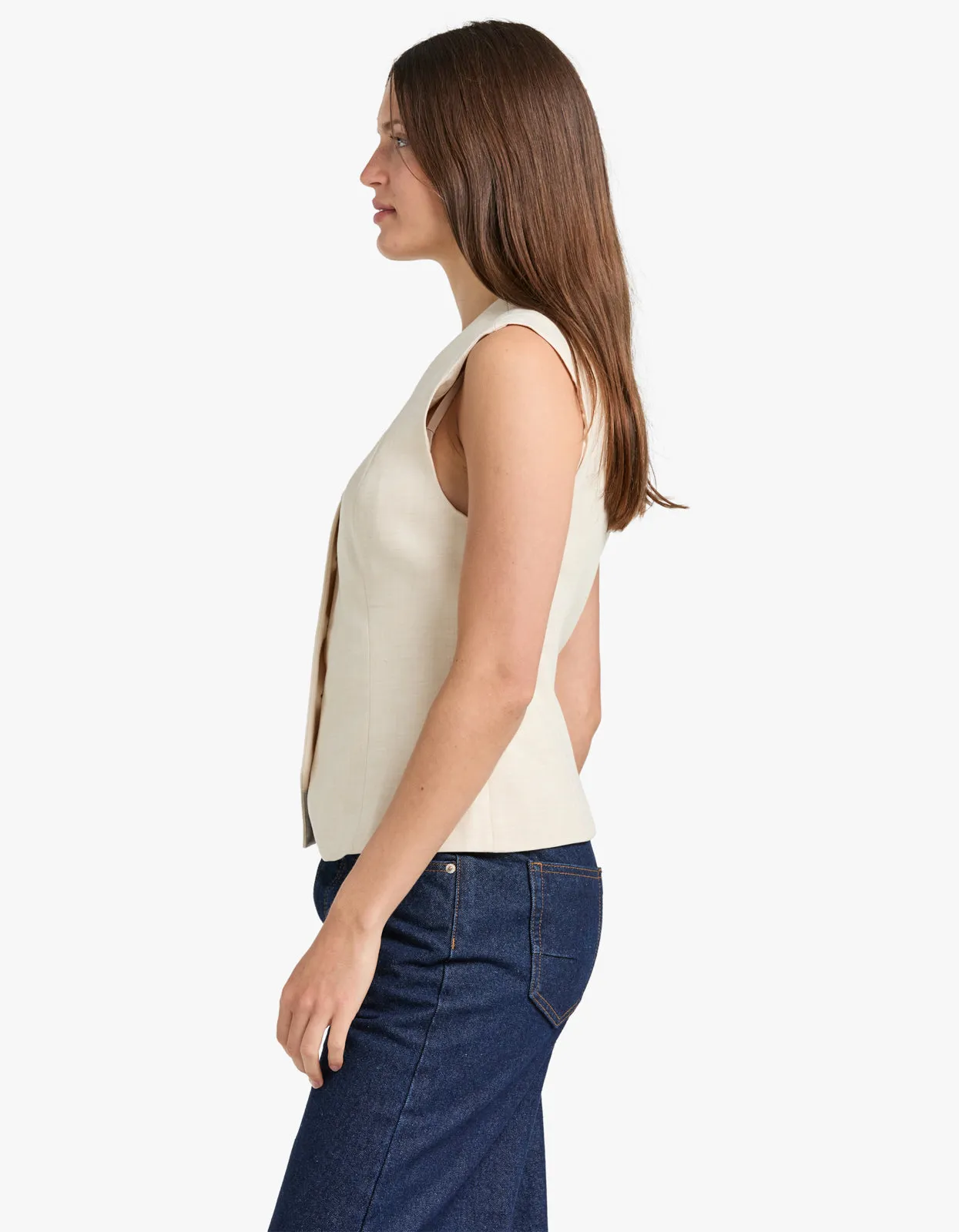 Arlo Waistcoat - Bone