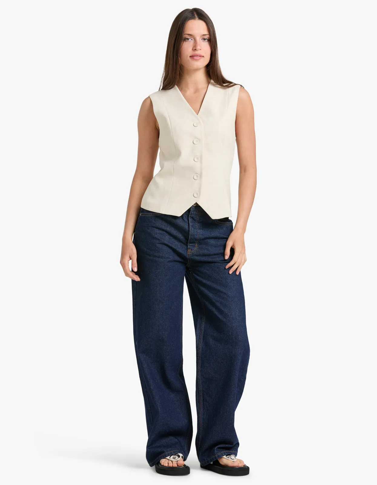 Arlo Waistcoat - Bone