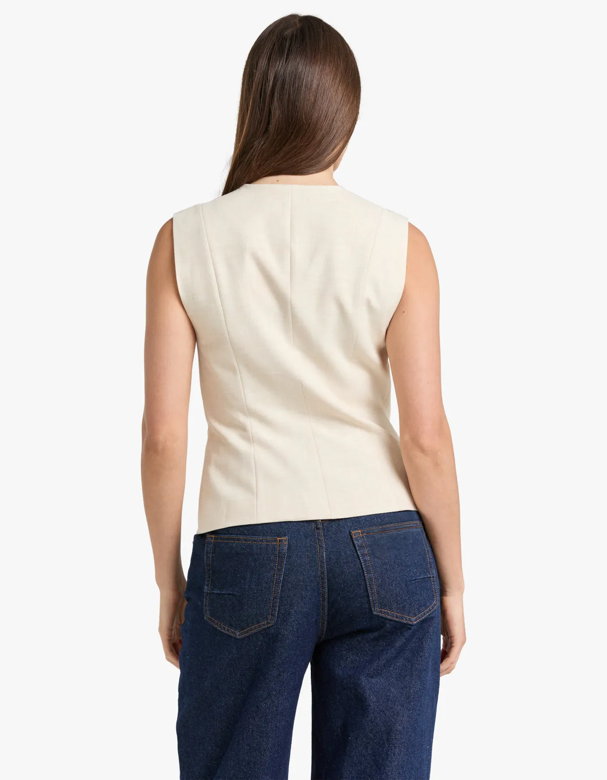 Arlo Waistcoat - Bone