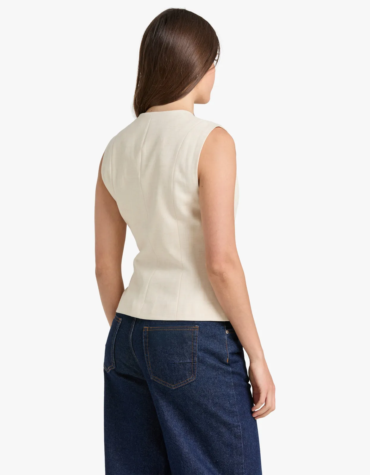Arlo Waistcoat - Bone
