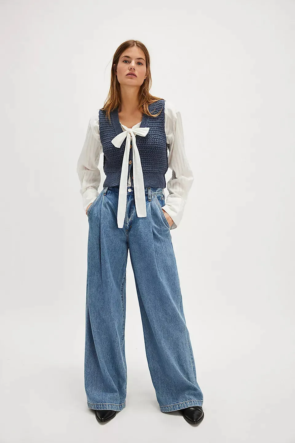 Ava Vest - Vintage Indigo