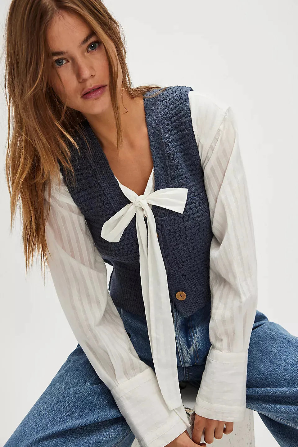 Ava Vest - Vintage Indigo
