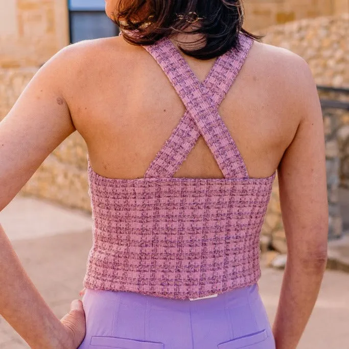 Back to Boss Tweed Tailored Sleeveless Vest - FINAL SALE
