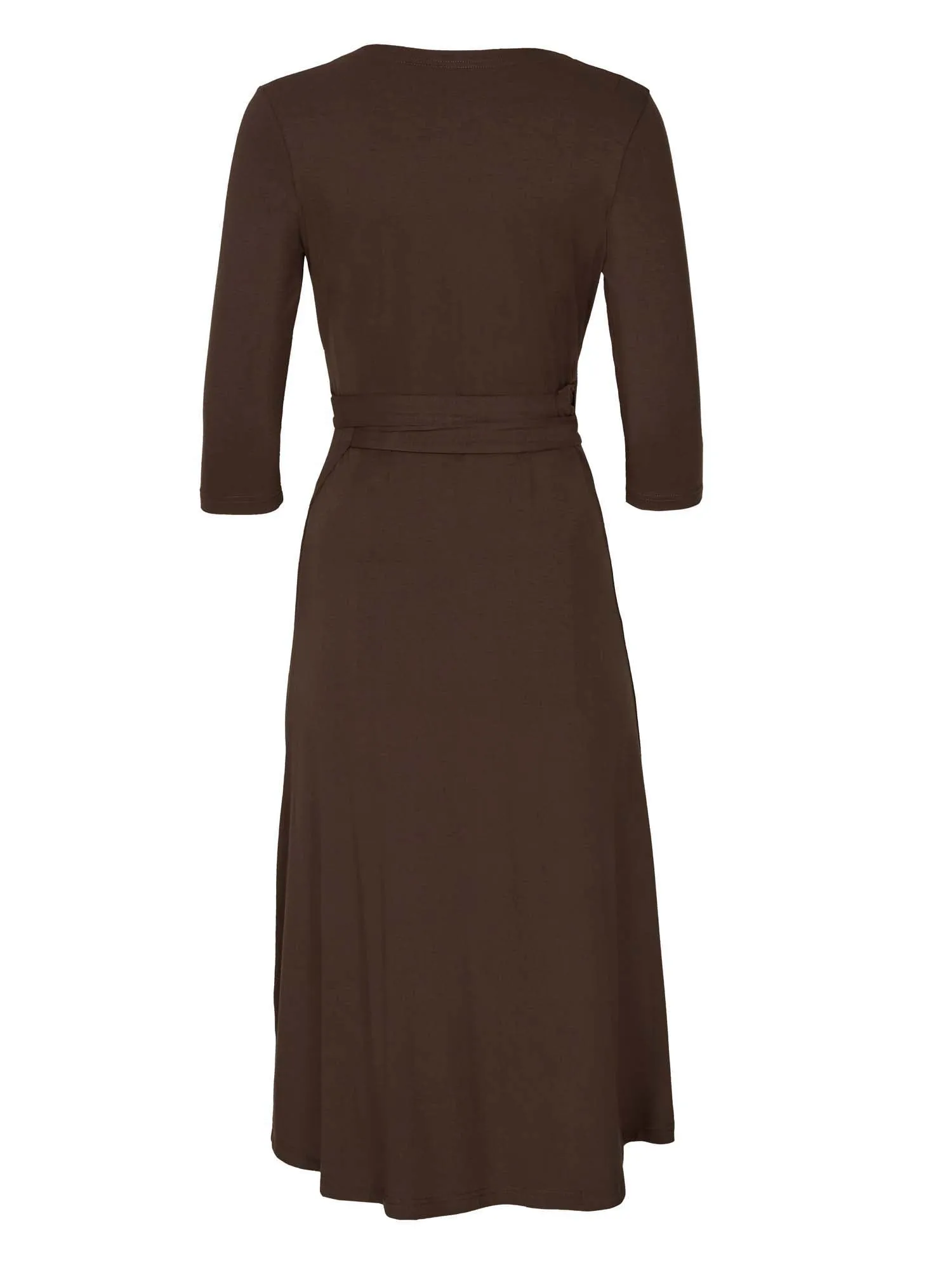 Bamboo Wrap Dress - Midi - Cocoa