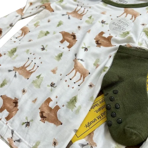 Bear Walk Long Sleeve Pajama Set