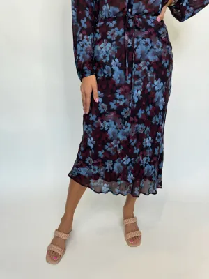 Bella Dahl Bias Midi Skirt With Tie