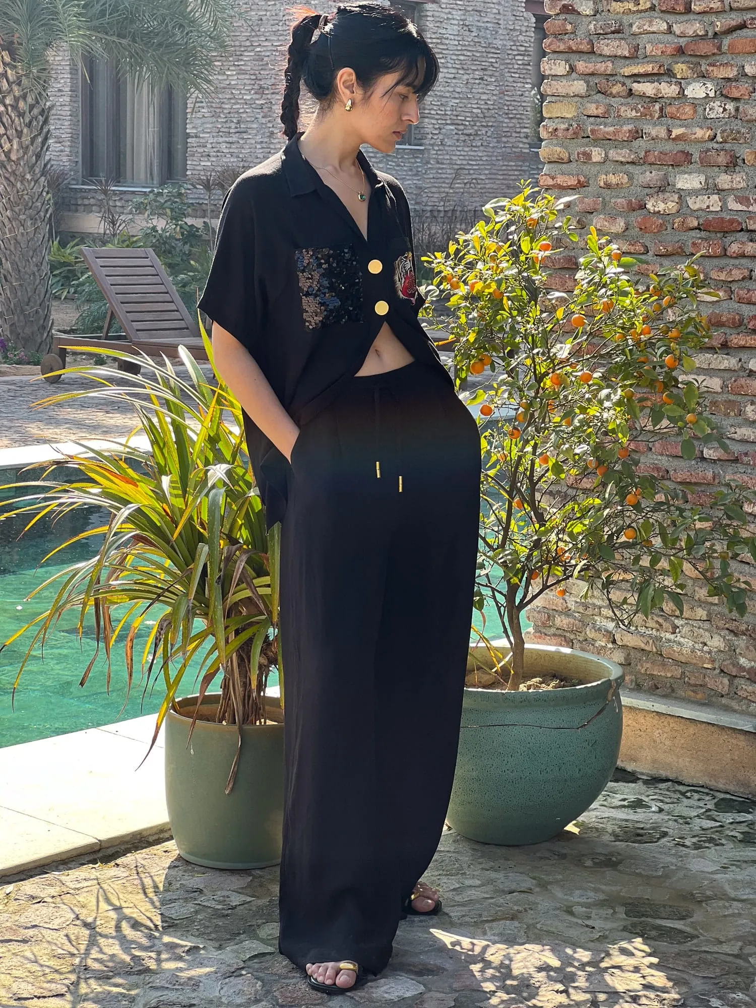 Black Lounge Trousers