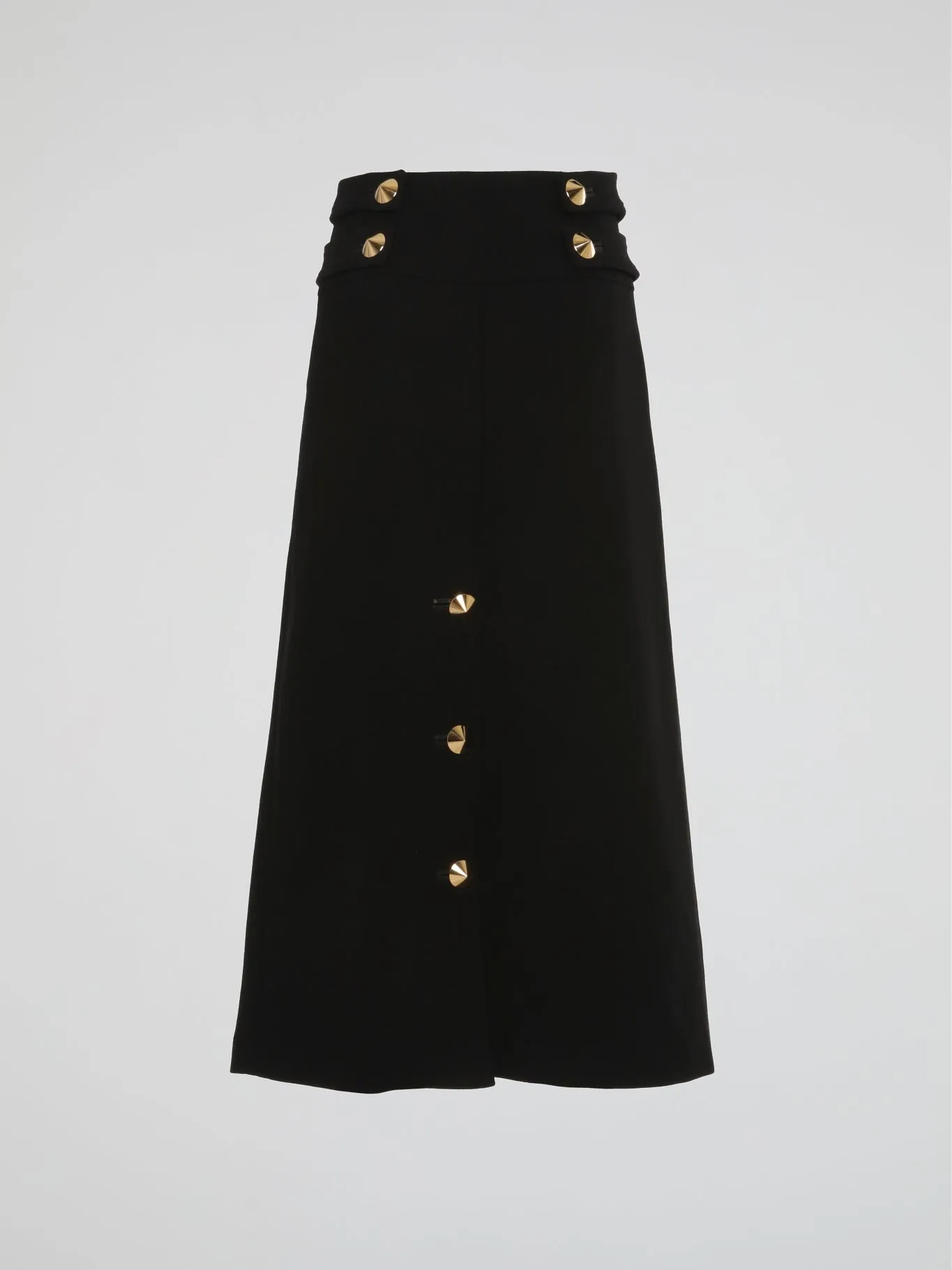Black Sailor Button Skirt