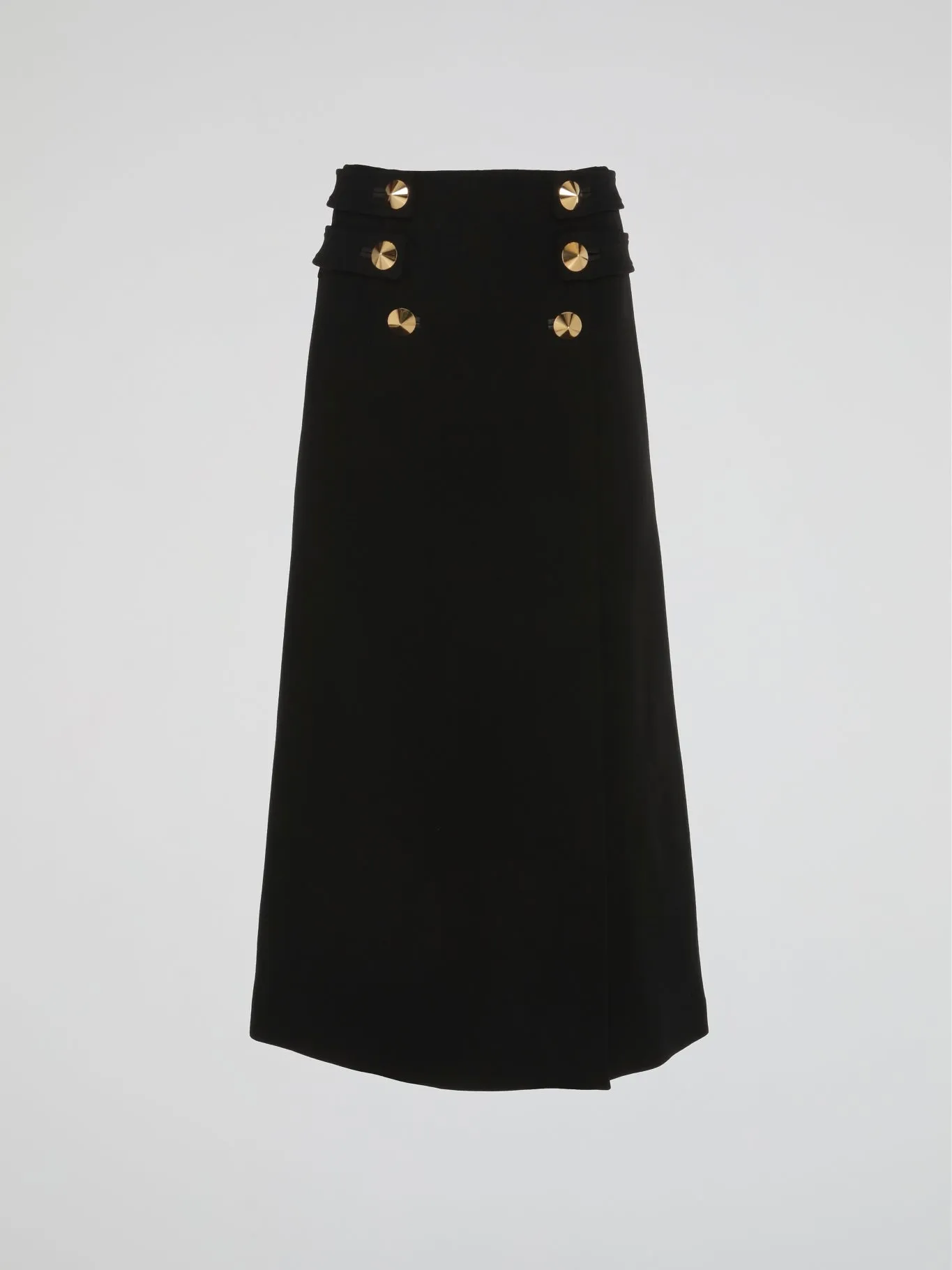 Black Sailor Button Skirt