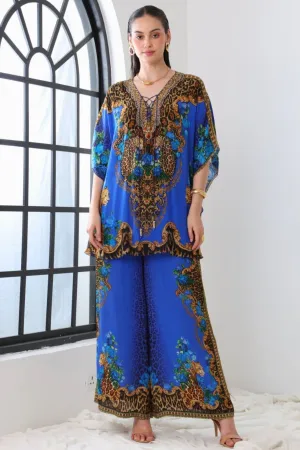 BLUE LEOPARDESS TROUSERS