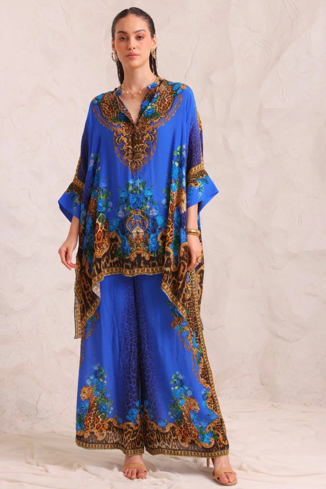 BLUE LEOPARDESS TROUSERS