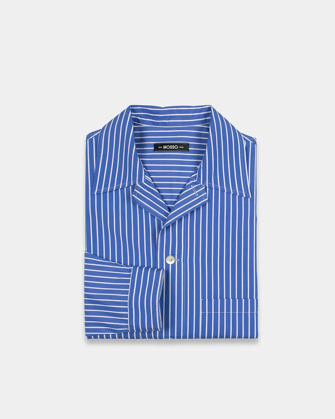 Blue Striped Cotton Shirt