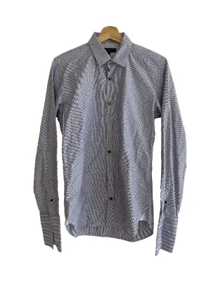 Blue Striped Patterned Shirt