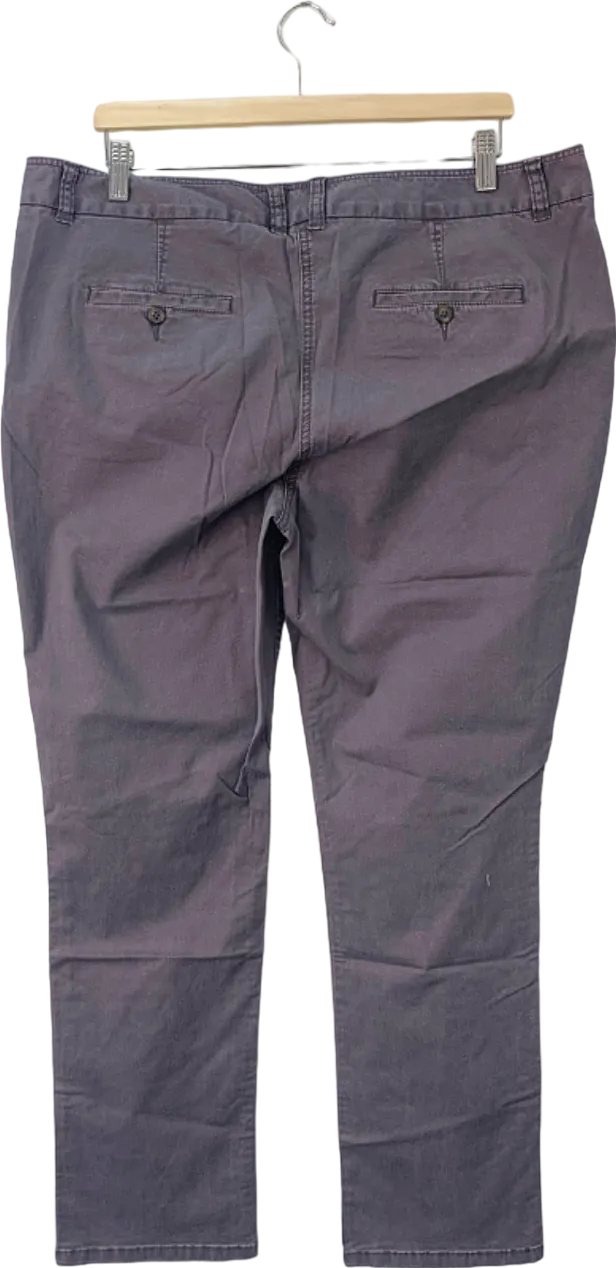 Boden Purple Straight-Leg Trousers UK 18