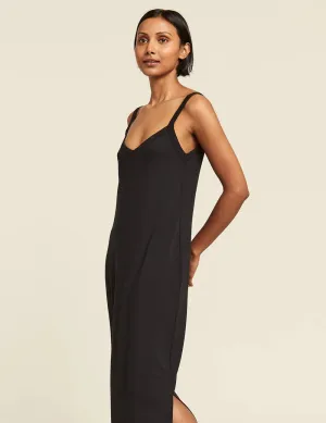 Boody V-Neck Slip Dress - Black - FINAL SALE