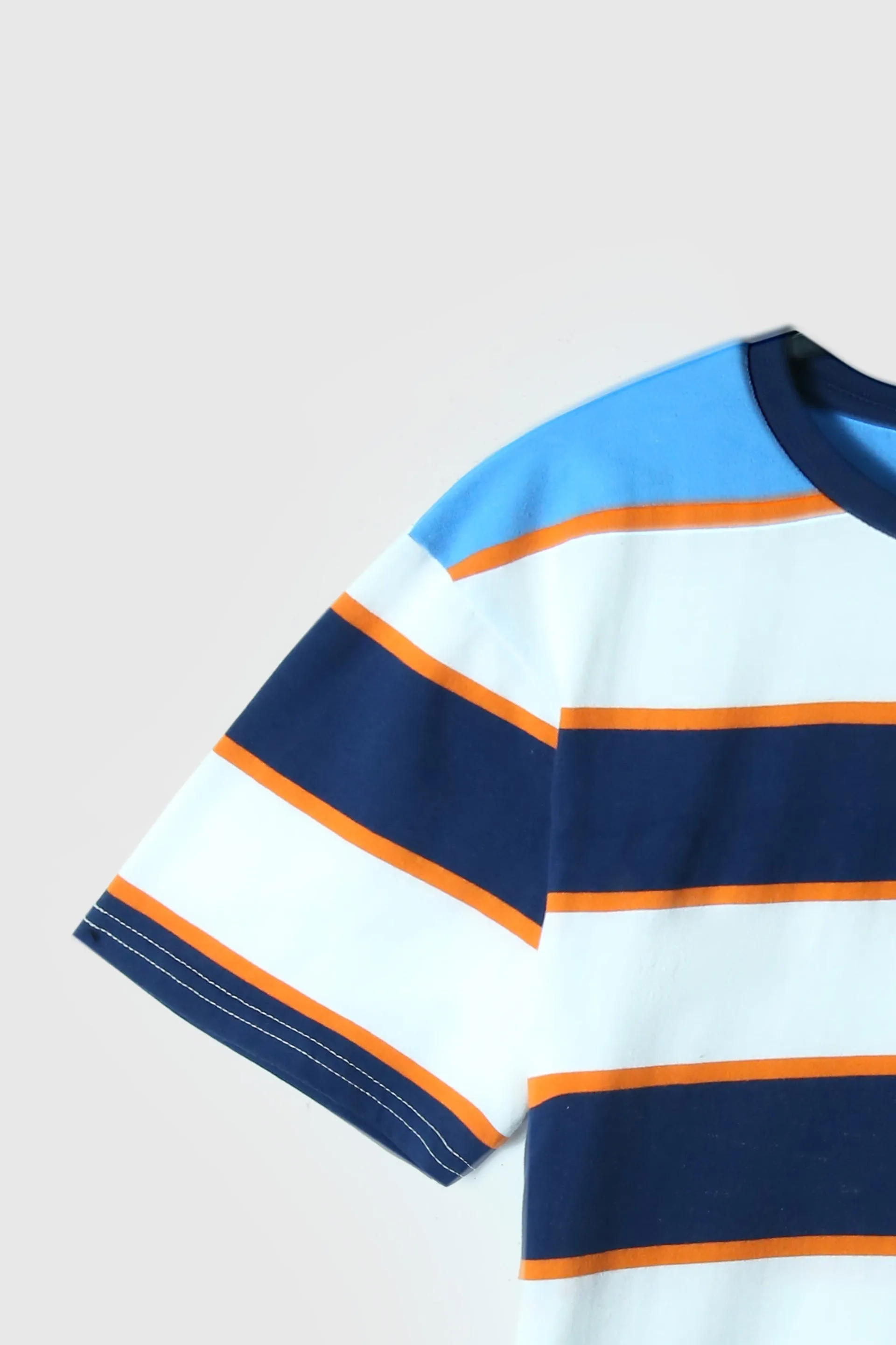 Boys Premium Quality Striped Round Neck T-Shirt