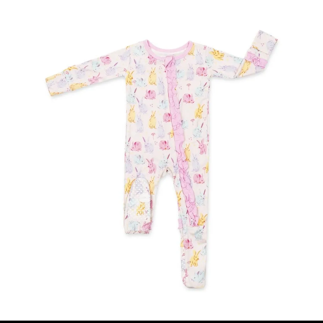 Bunny/Floral Footsie