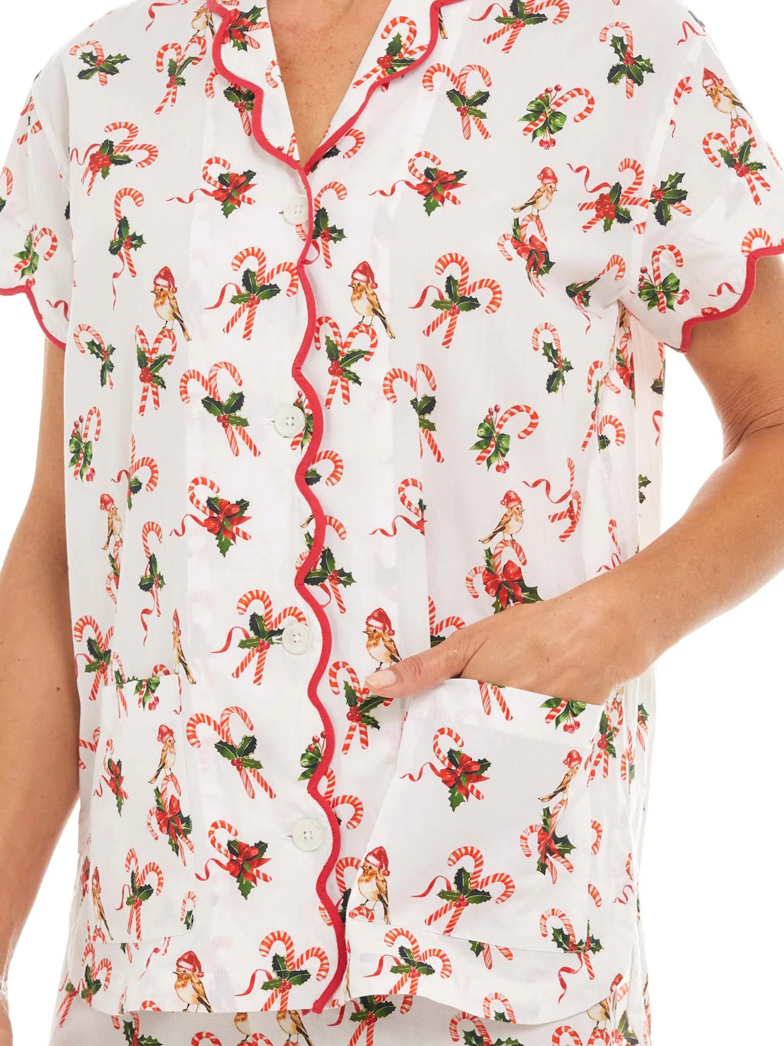 Candy Cane Short Pajamas