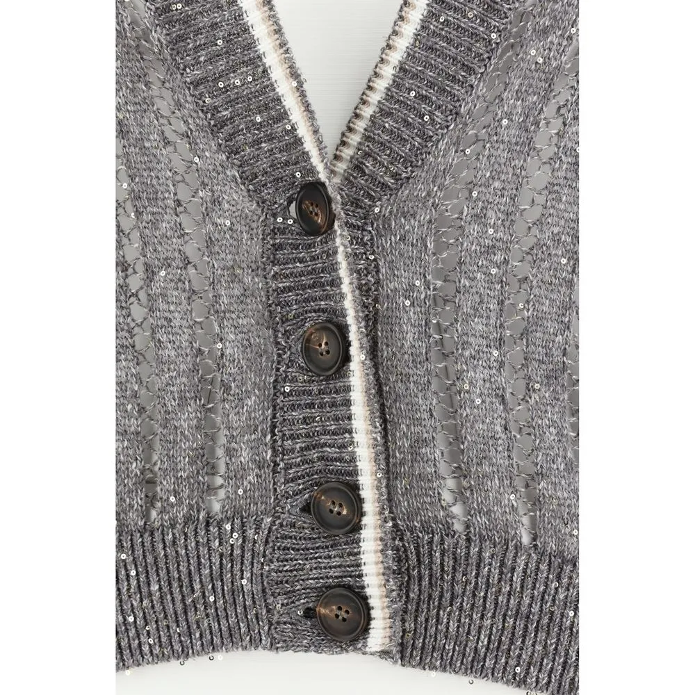 Cardigan with sequins
