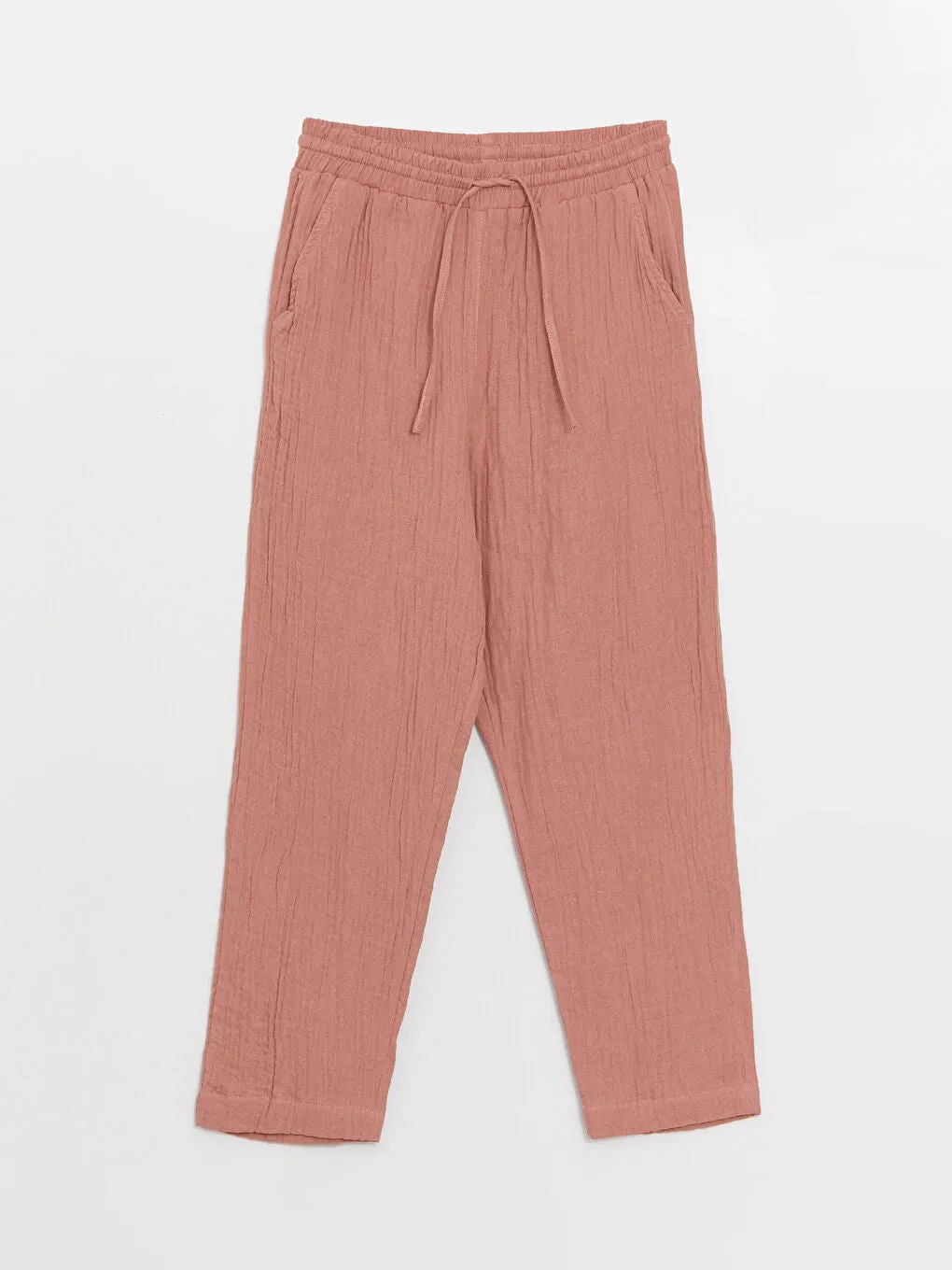 Carrot Cut Women Trousers With Elastic Waist