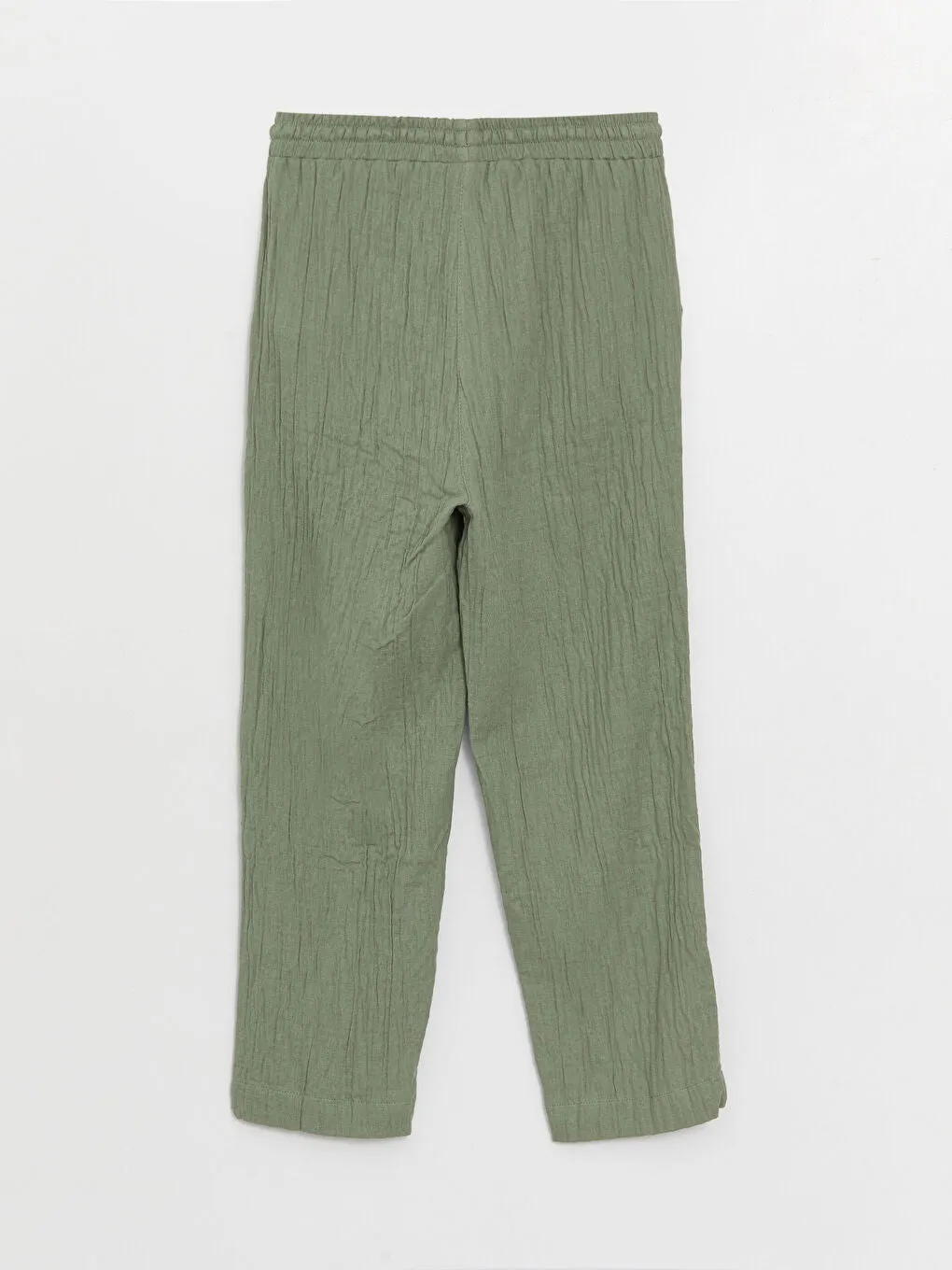 Carrot Cut Women Trousers With Elastic Waist