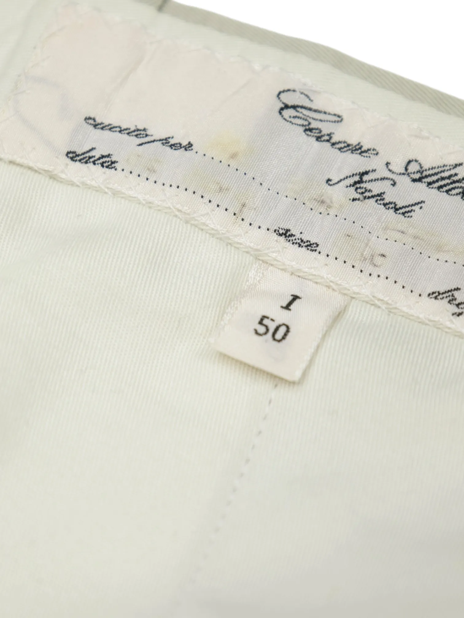 Cesare Attolini Stone Grey Wool & Cashmere Sartorial Trousers