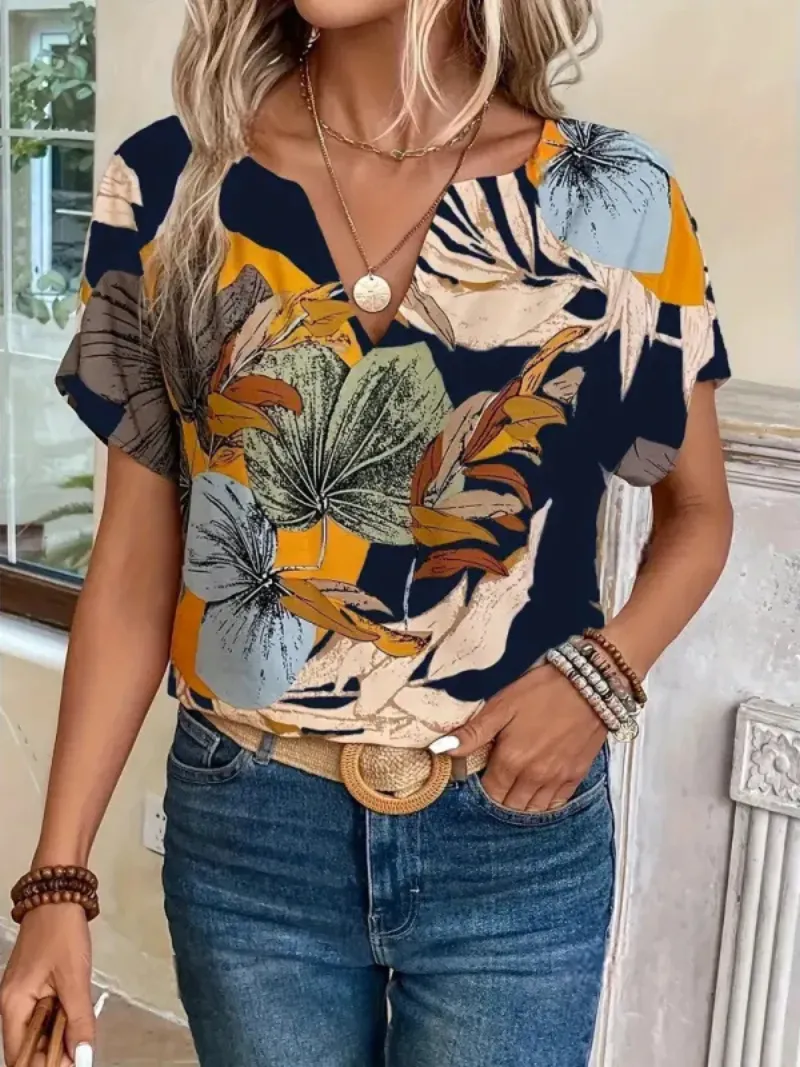 Charis | Floral Button-Up Blouse