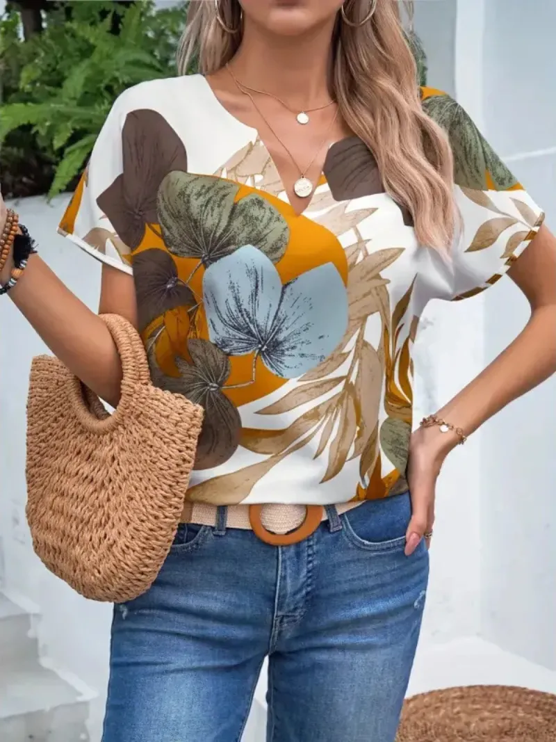 Charis | Floral Button-Up Blouse