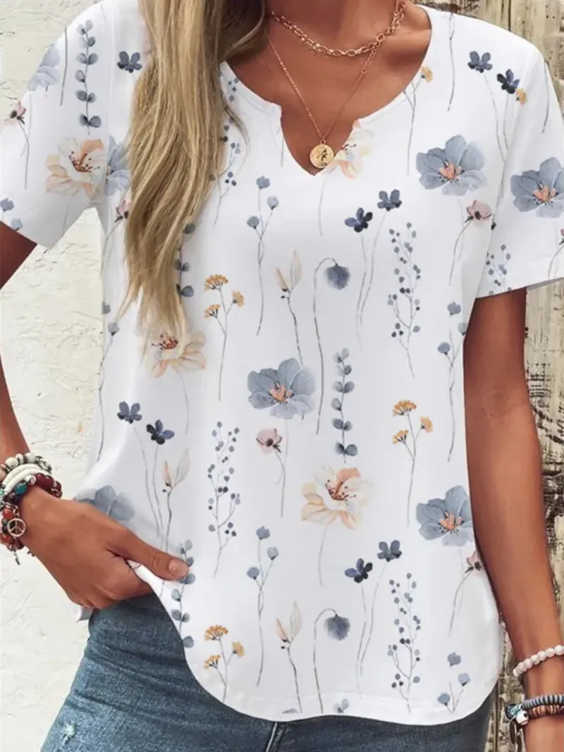 Charis | Floral Button-Up Blouse