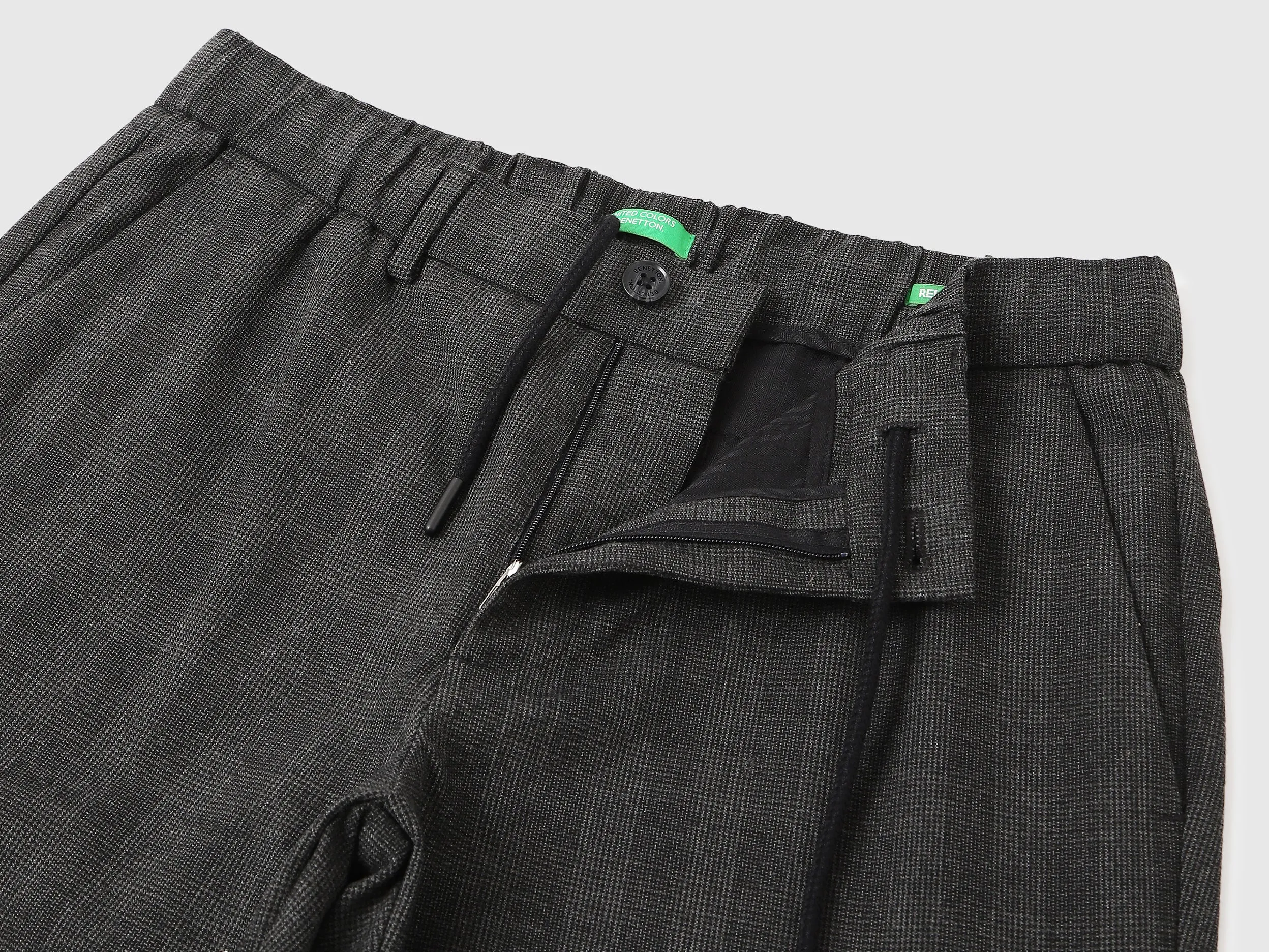 Checkered Relaxed Fit Trousers